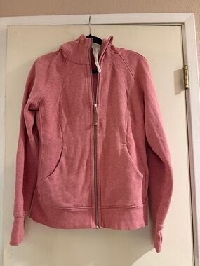 Women's Pink Zip-Up Hoodie Jacket